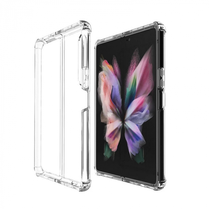 Samsung Galaxy Z Fold4 Clear TPU Gel Case Front and Back - Transparent